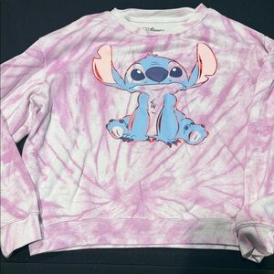 Disney Stitch Pink and White Sweatshirt